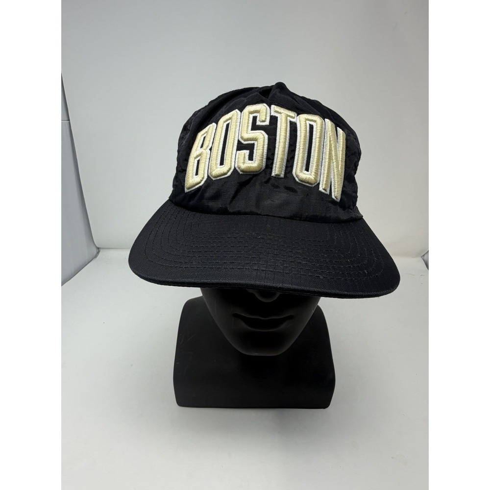 Mitchell & Ness Boston Celtics Hat Black Strapback NBA Nostalgia Co Cap